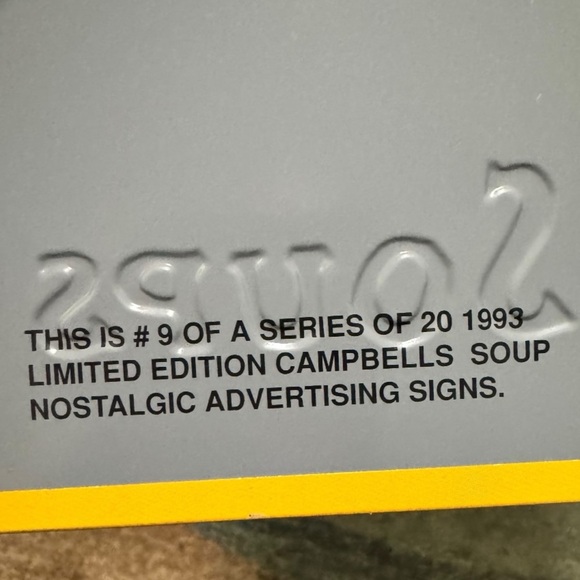 1993 Campbell’s Soup Sign #9 Sailboat AAA Vintage - Picture 8 of 9